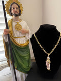 San Judas Tadeo Necklace – Oro Florentino (color Finish)