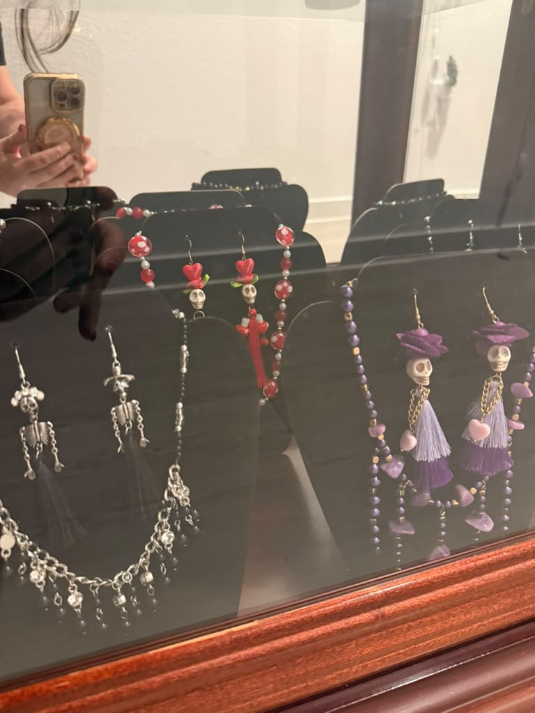 La Catrina Necklace & Earrings Set — *A la Suerte* Mystery Color