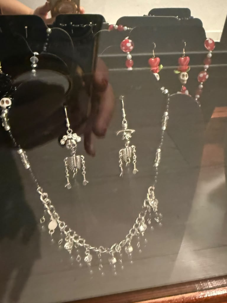 La Catrina Necklace & Earrings Set — *A la Suerte* Mystery Color