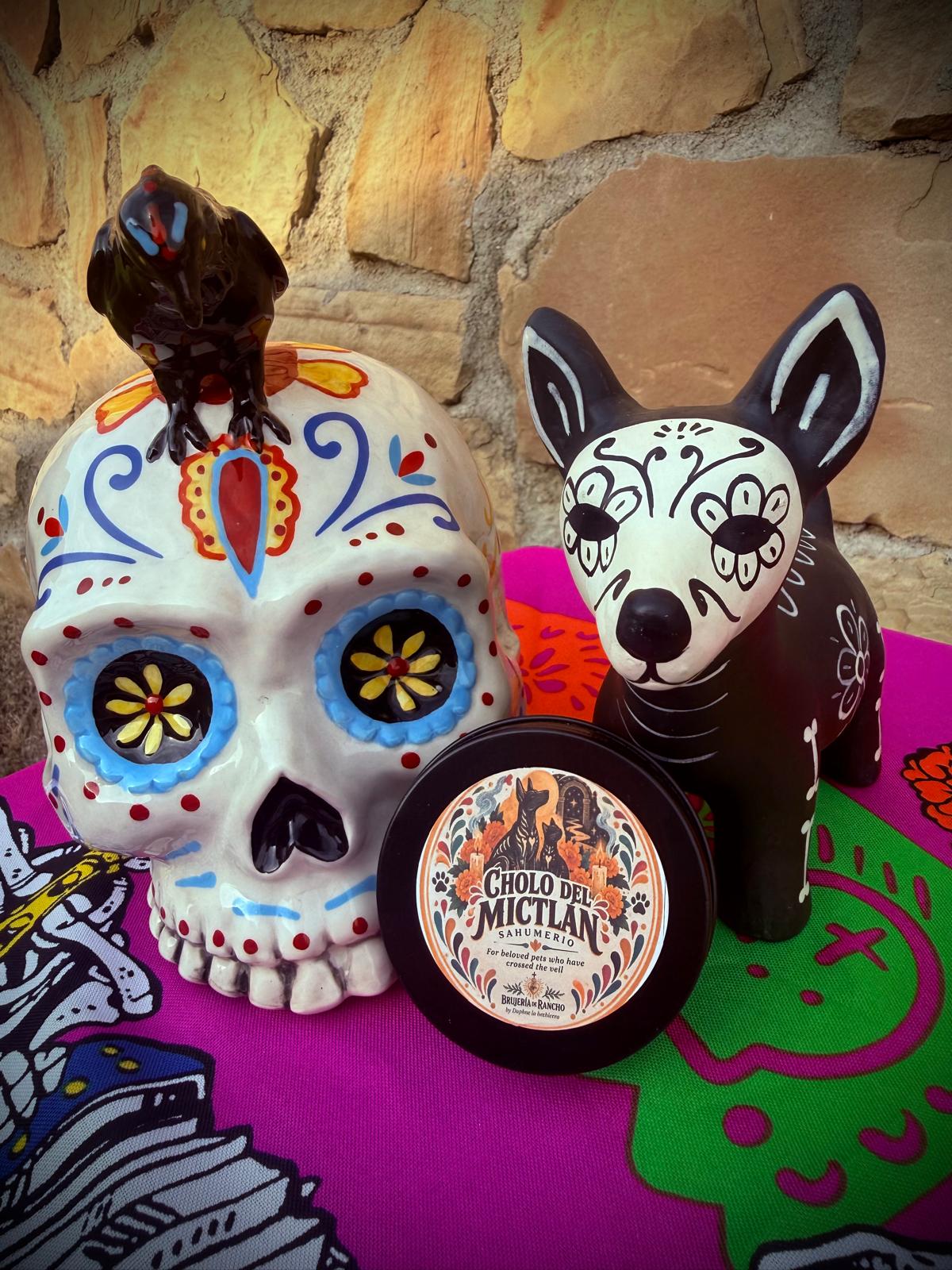 Cholo del Mictlán Sahumerio – Día de Muertos Pet Memorial Incense for Animal Altars