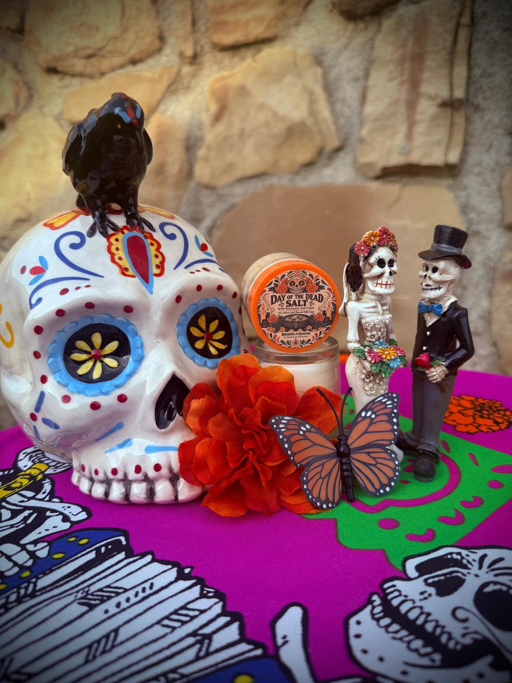 Day of the Dead Salt with Rosemary and Copal – Ritual Altar Salt for Ofrendas and Sacred Offerings