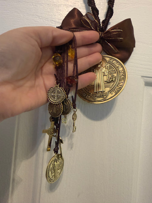 Blessed Saint Benedict Medal – Neutral & Gold (Home Protection)