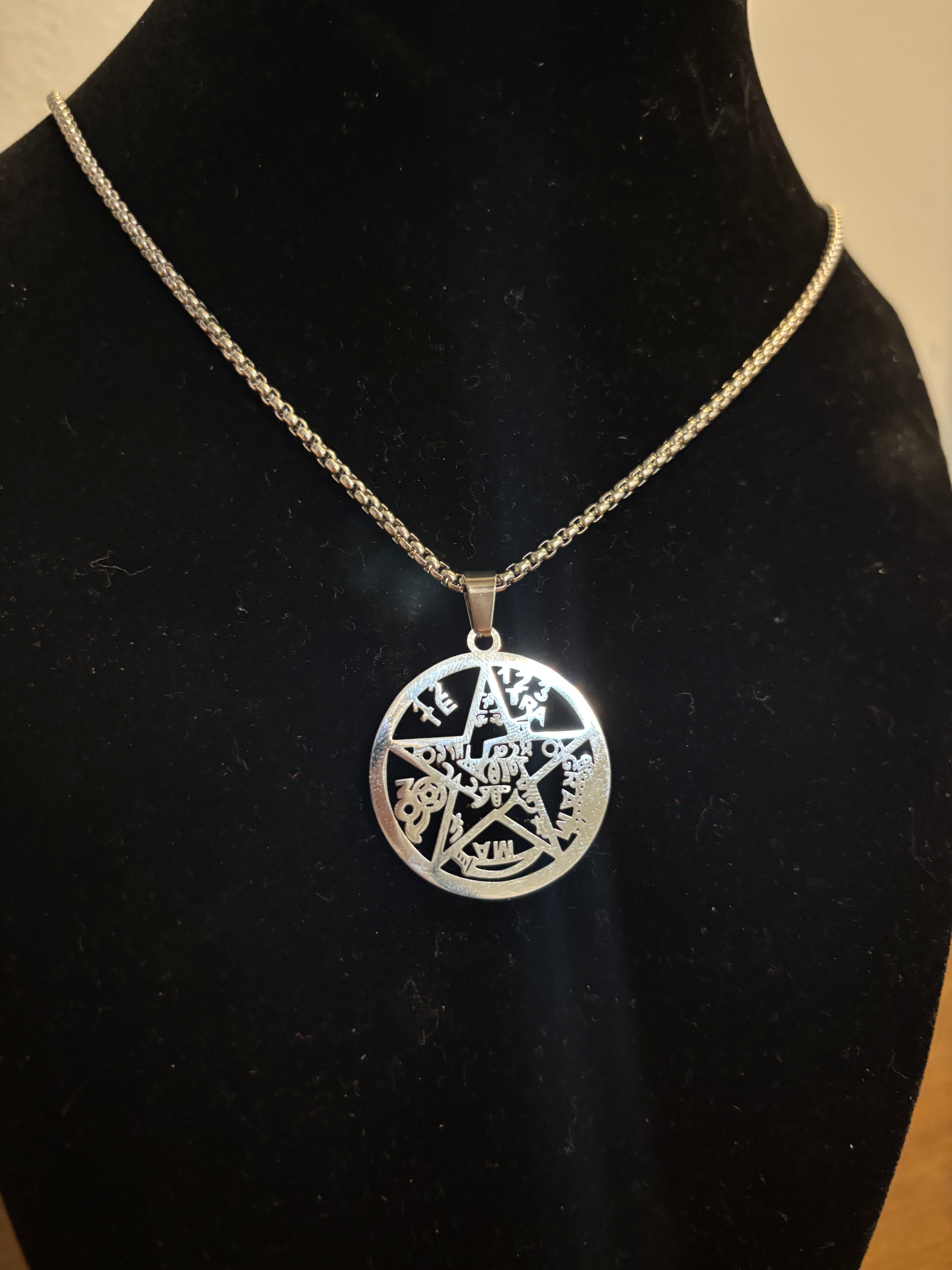 Tetragrammaton Protective Necklace -Silver