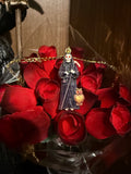 Santa Muerte Negra Tecolote Heart