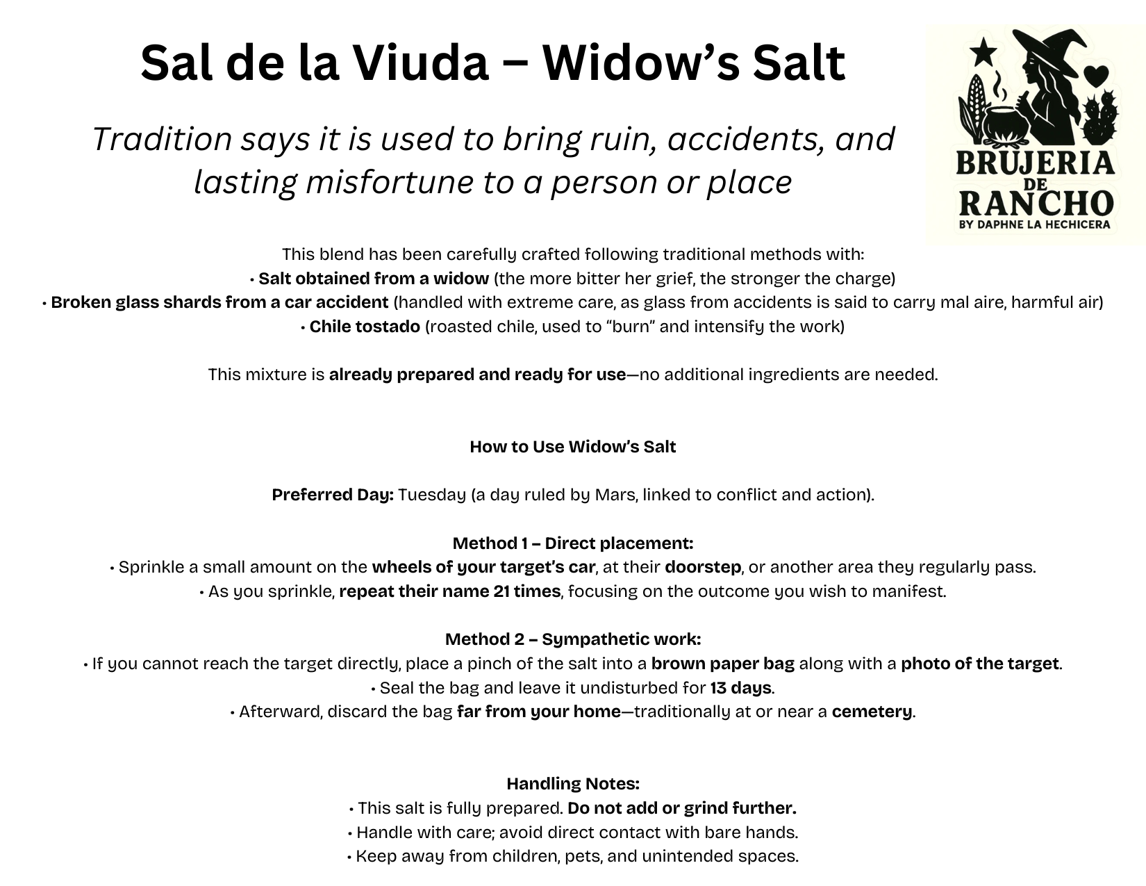 Widow's Salt