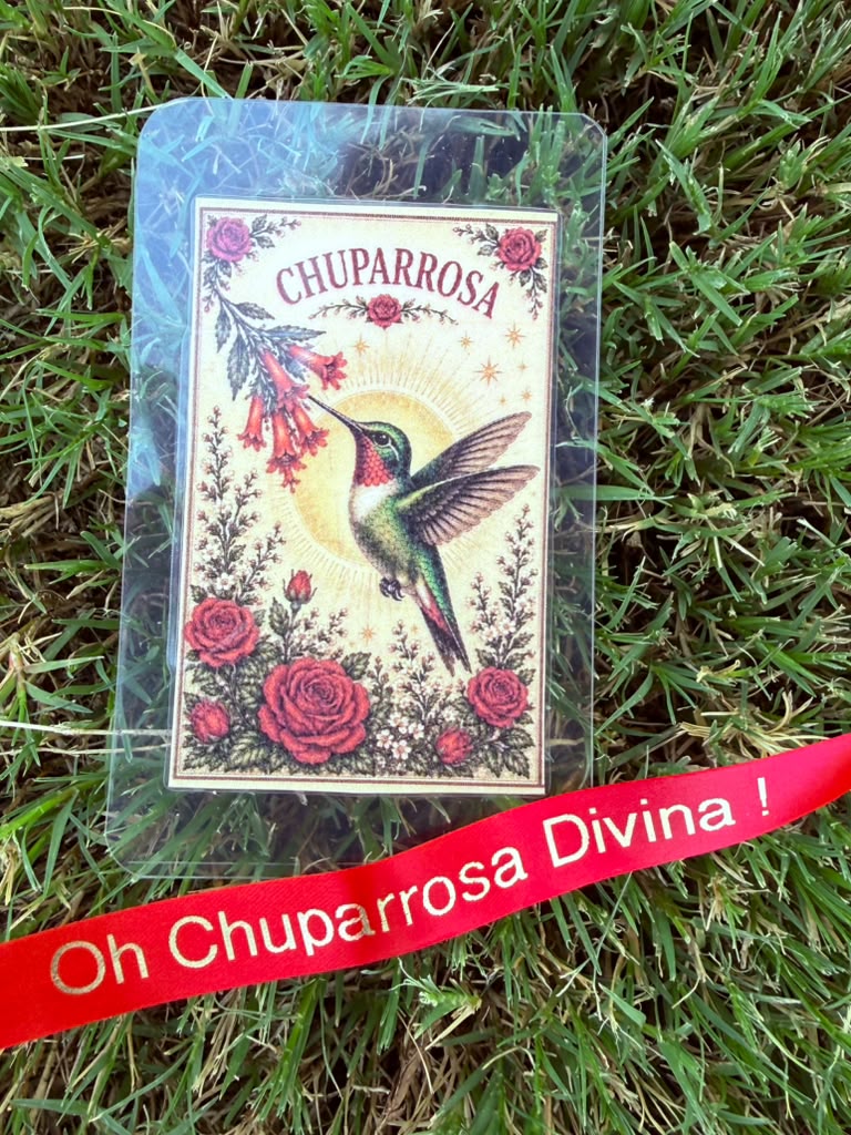 Chuparrosa Prayer Card