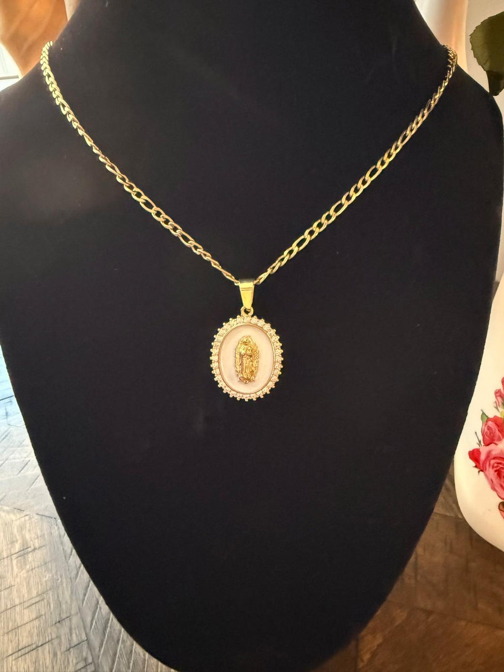 Our Lady of Guadalupe medallion and necklace
