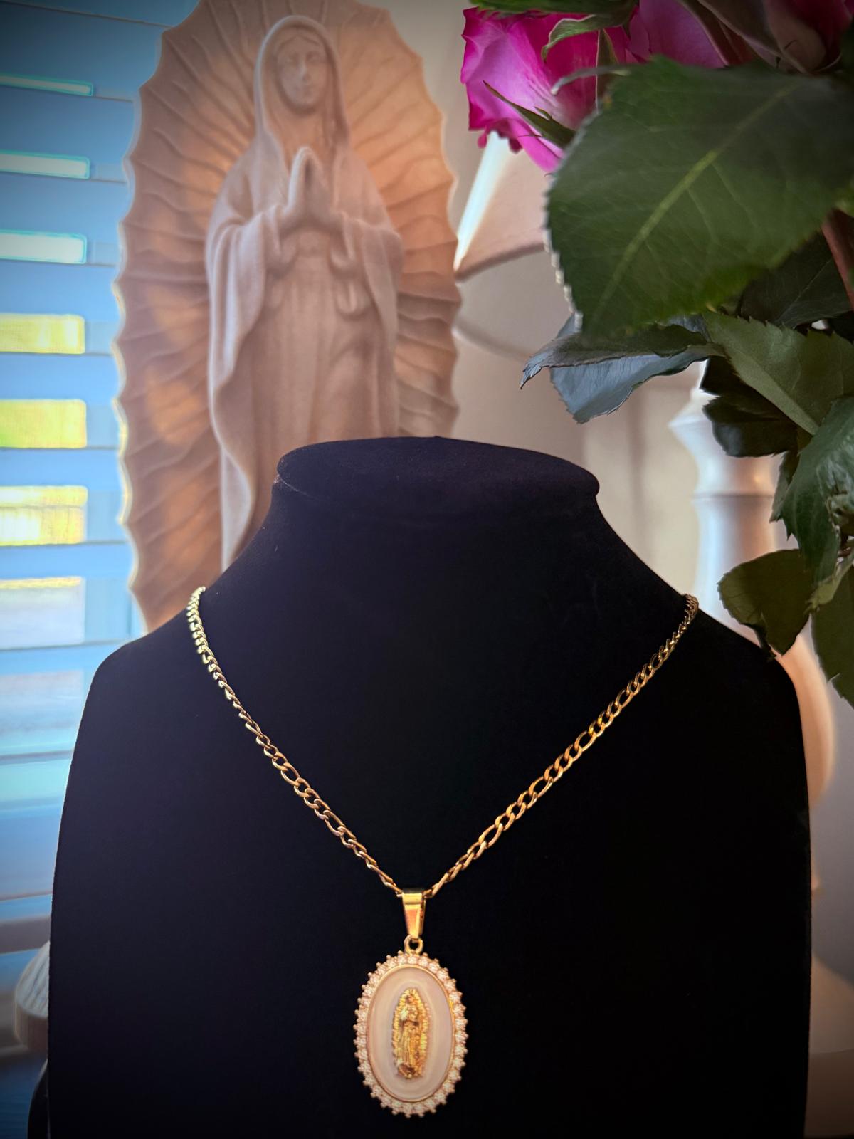 Our Lady of Guadalupe medallion and necklace