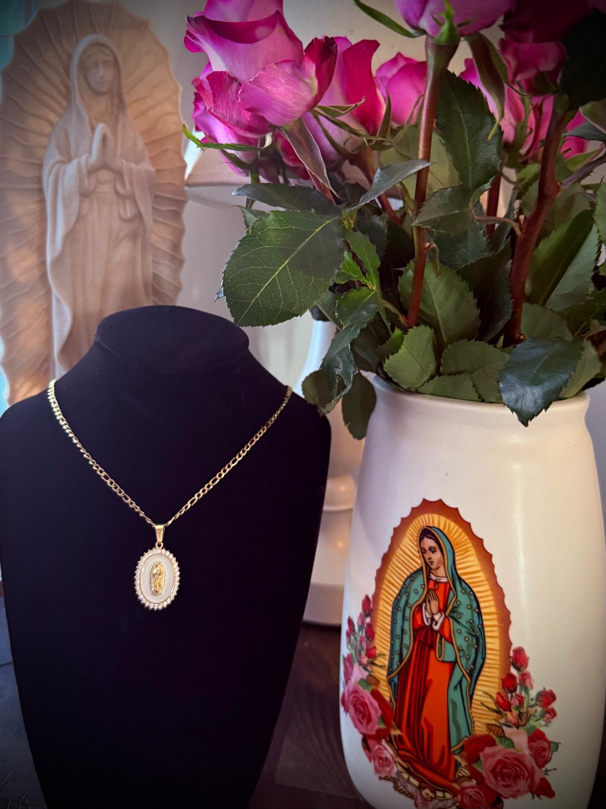 Our Lady of Guadalupe medallion and necklace